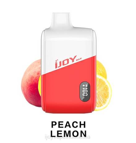 IJOY review - iJOY Bar IC8000 sekali pakai 604B190 lemon persik