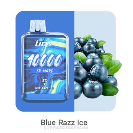 IJOY vape Indonesia - iJOY Bar SD10000 sekali pakai 604B162 es razz biru