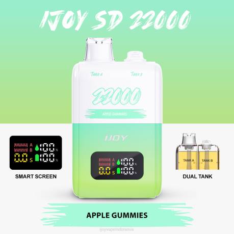 IJOY vapes for sale - iJOY SD 22000 sekali pakai 604B145 permen karet apel