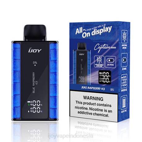 IJOY flavors vape - iJOY Bar Captain sekali pakai 604B83 Raspberry biru
