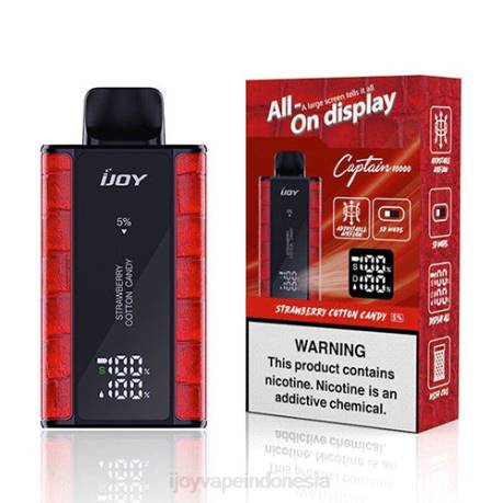 IJOY vapes for sale - iJOY Bar Captain sekali pakai 604B95 permen kapas stroberi